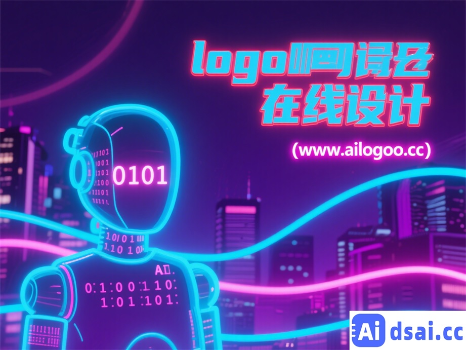 人工智能公司Logo设计，抽象大脑图案，象征智能与思考