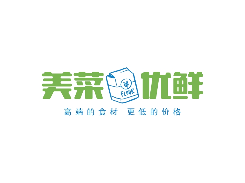 美菜 优鲜logo设计